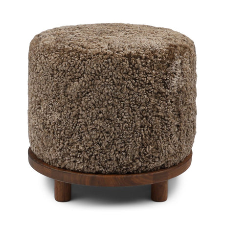 Simon Pouf | Kurzhaar | Neuseeland | D46x52 cm Poufs | Sheepskinhouse.ch