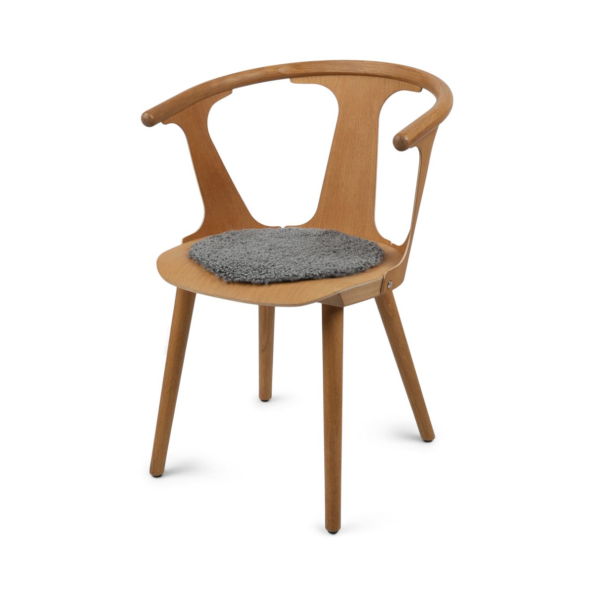 Stuhlauflage | Kurzhaar | Neuseeland | D34 cm Sitzkissen | Sheepskinhouse.ch