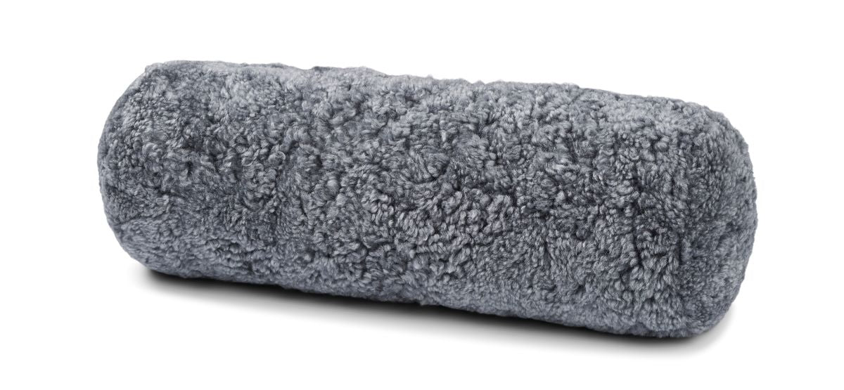 Schaffellkissen | Kurzhaar | 22x58 cm  Hellgrau