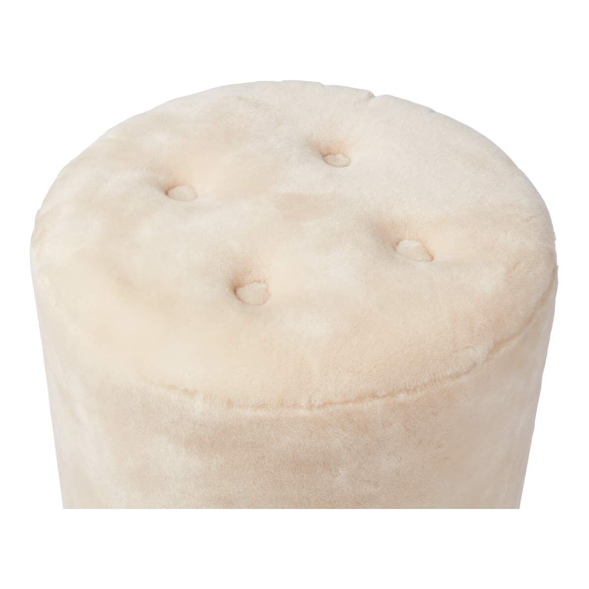 Simon Pouf | Neuseeland | Mokassin | D46x52 cm Poufs | Sheepskinhouse.ch