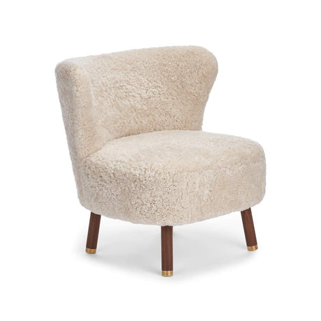 Emil Loungesessel | Premium Lammfell | Kurzhaar Beige