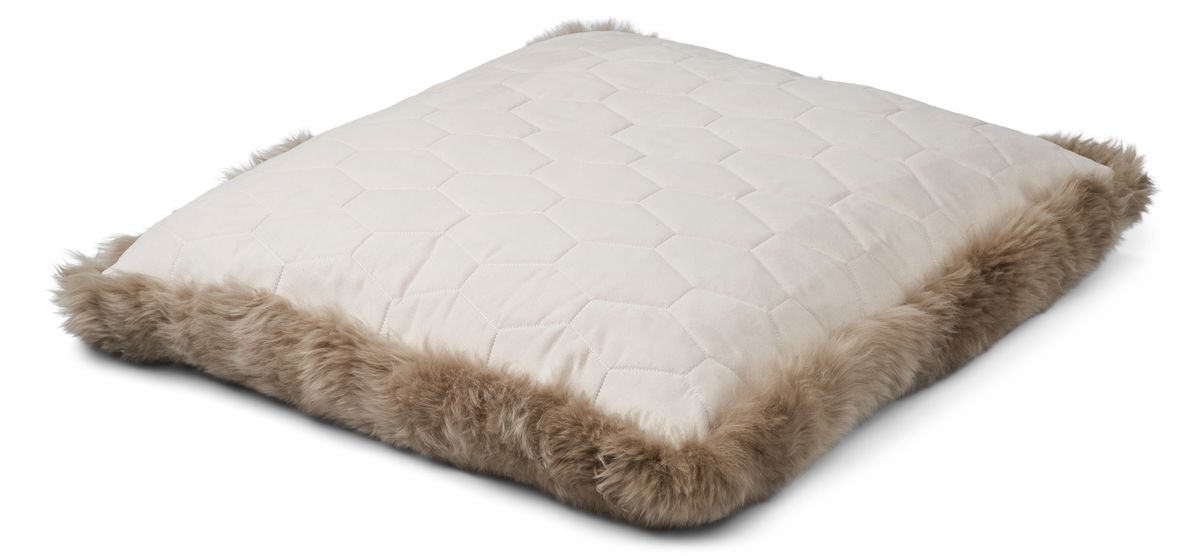 Lammfell Sitzsack | Langhaar | Neuseeland | Einseitig | 90x90 cm Fellkissen | Sheepskinhouse.ch