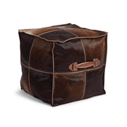 Hocker mit Griff | Brasilien | Hochwertiger Kalbsleder | 45x45x45 cm Poufs | Sheepskinhouse.ch