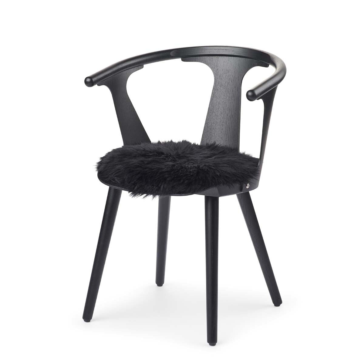 Lammfell Stuhlkissen Premium | Langhaar | Neuseeland | D38 cm Sitzkissen | Sheepskinhouse.ch