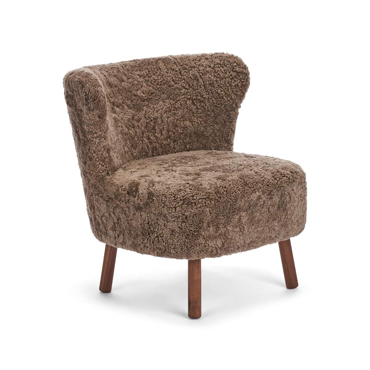 Emil Loungesessel | Lammfell Premium Taupe