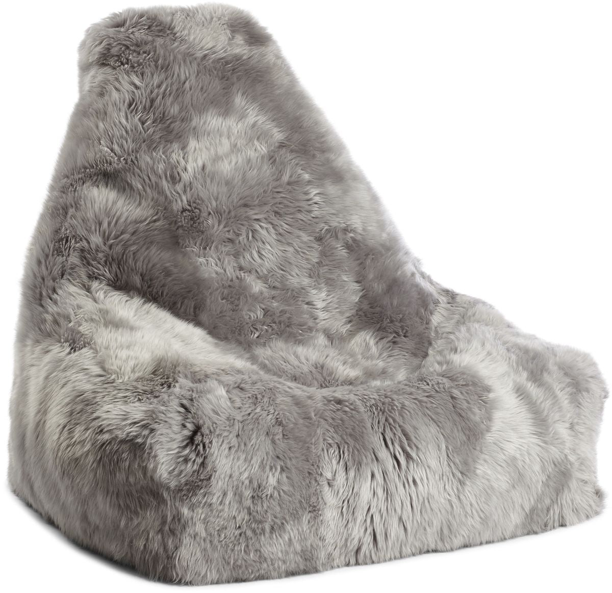 Lammfell Sitzsackstuhl Premium | Langhaar | Neuseeland | 100x100x80 cm Sitzsäcke | Sheepskinhouse.ch