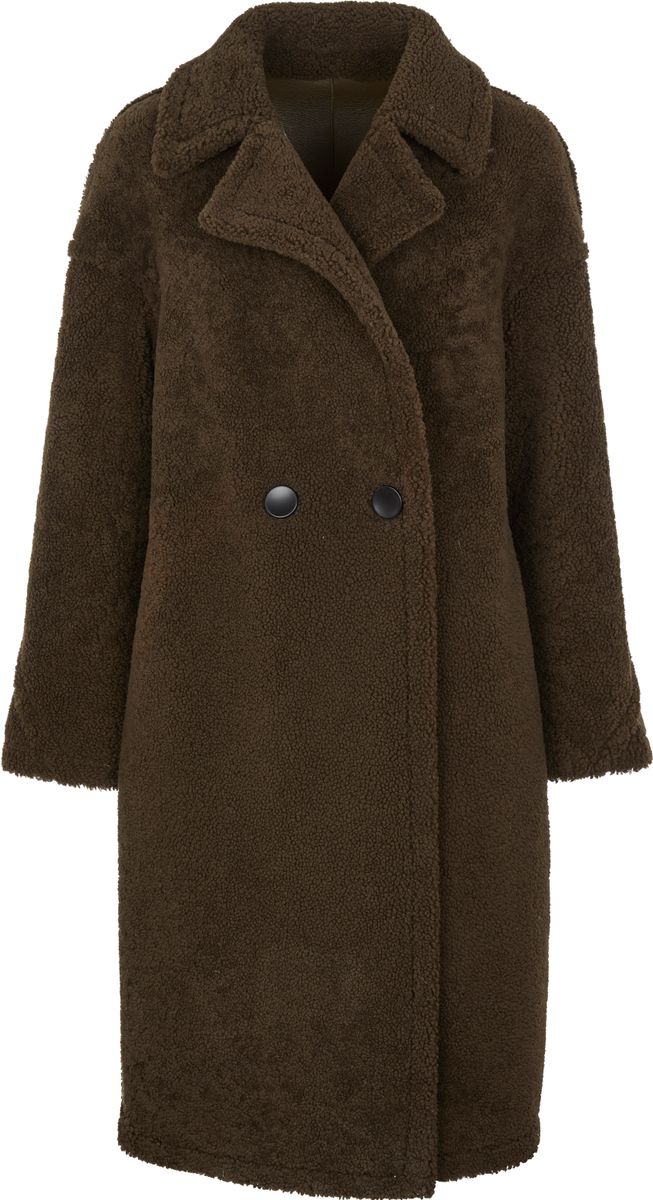 Lammfellmantel Savannah | Damen | Lammwolle Moosgrün