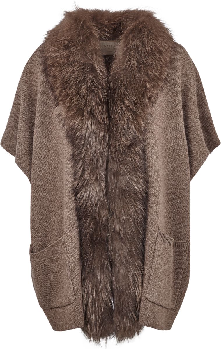 Nina Poncho | Wolle, Waschbär Ponchos | Sheepskinhouse.ch