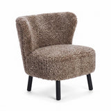 Emil Loungesessel | Premium Lammfell | Kurzhaar Cappuccino
