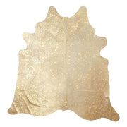 Kuhfell Teppich Unikat | Gold | 4,3 m² | Nr. 2554