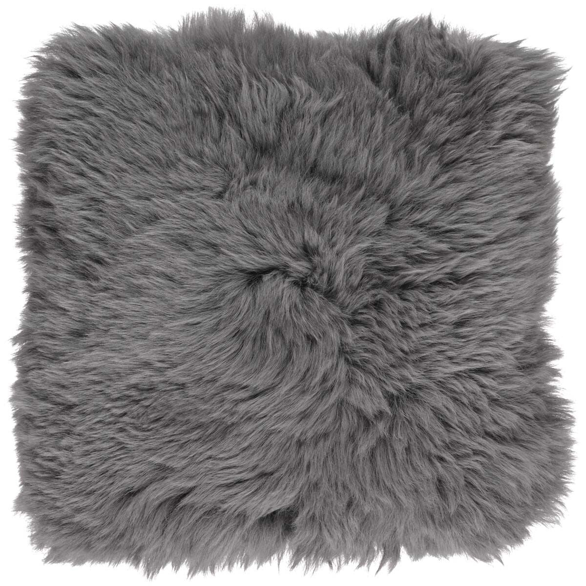 Lammfell Stuhlauflage | Langhaar | Neuseeland | 37x37 cm Sitzkissen | Sheepskinhouse.ch
