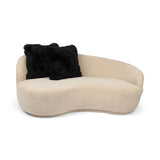 Fellkissenbezug | Langhaar | Neuseeland | 50,5x50,5 cm Schwarz