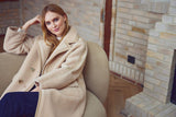 Jill Mantel | Shearling Beige