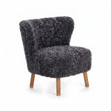 Emil Loungesessel | Premium Lammfell | Kurzhaar Anthrazit