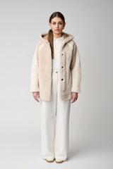 Leah Jacke | Doubleface Beige/Brun