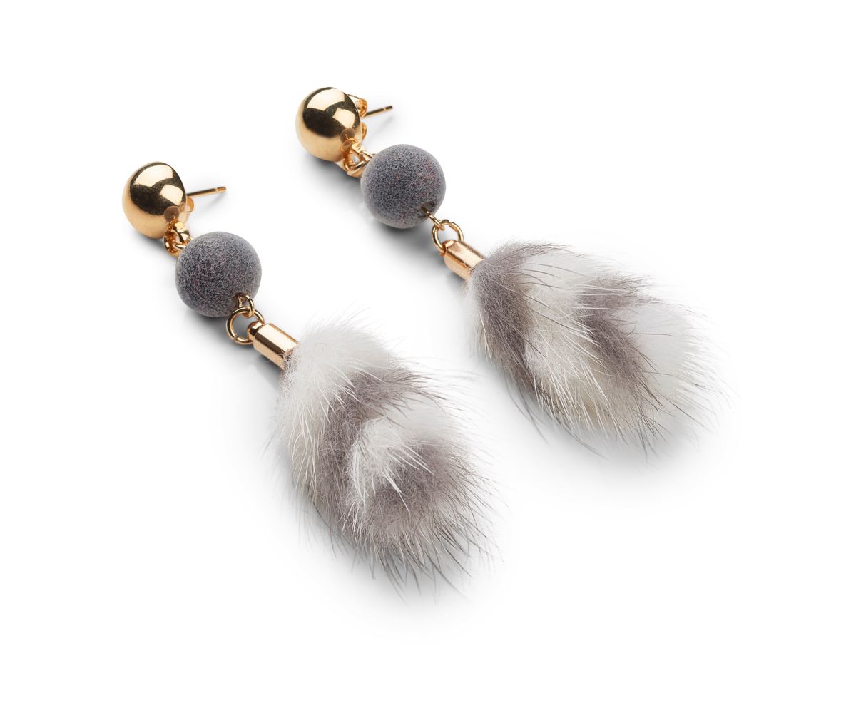 Nicki Ohrringe mit Ohrstecker | Nerz Modeaccessoire | Sheepskinhouse.ch
