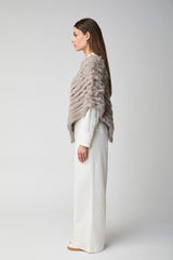Molly Poncho | Kaninchen Schwarz