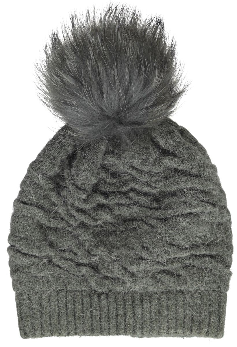 Sidse Mütze | Wolle, Waschbär Modeaccessoire | Sheepskinhouse.ch