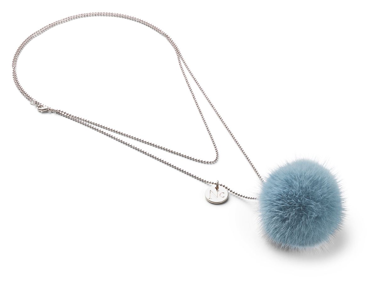 Halskette m. Pompon | Nerz Modeaccessoire | Sheepskinhouse.ch