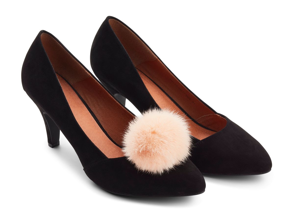 Pompon Schuhclip | Nerz Fellschuhe | Sheepskinhouse.ch