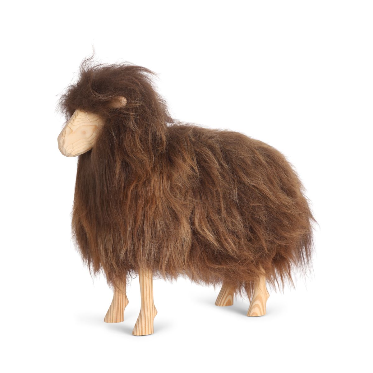 Signature Holzschaf | Klein Schaukelschaf | Sheepskinhouse.ch