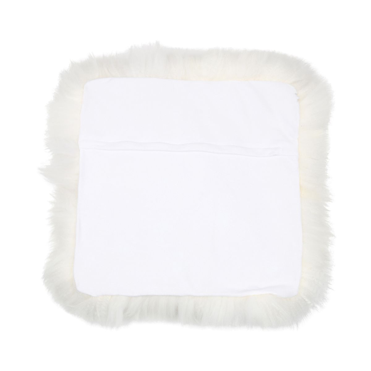 Fellkissenbezug | Langhaar | Neuseeland | 50,5x50,5 cm Weiß
