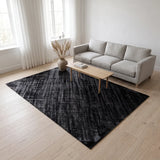 Schwarzer Kuhfell-Designteppich | Brasilien | 200x300 cm | 170x240 cm