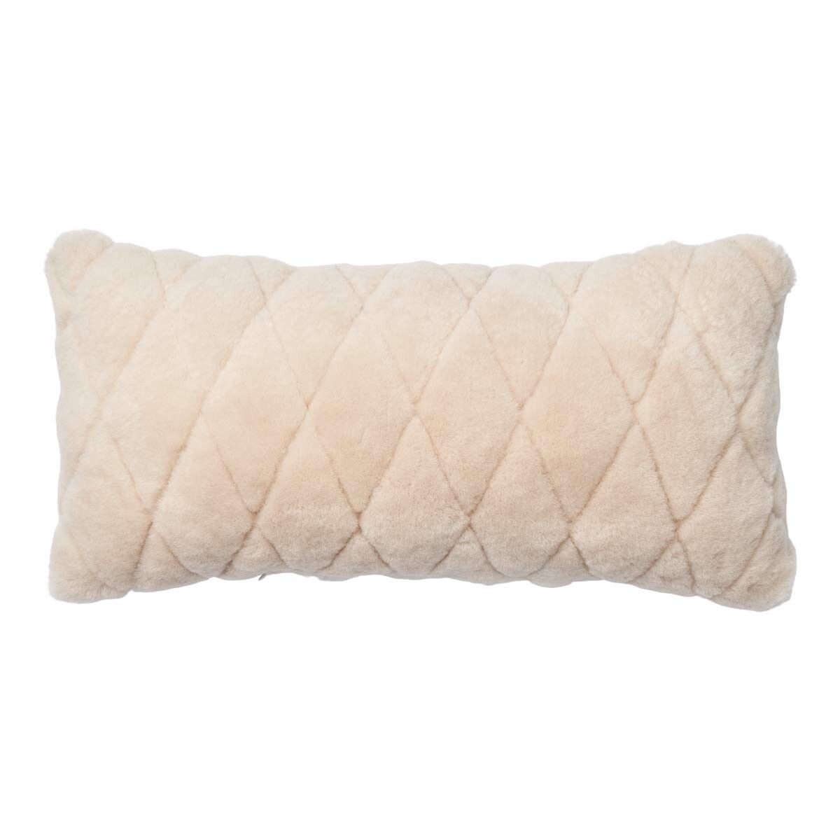 Leaf Lammfellkissen | Neuseeland | Mokassin | 28x56 cm Fellkissen | Sheepskinhouse.ch