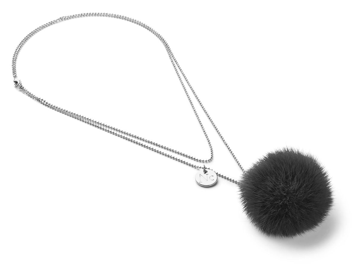 Halskette m. Pompon | Nerz Modeaccessoire | Sheepskinhouse.ch