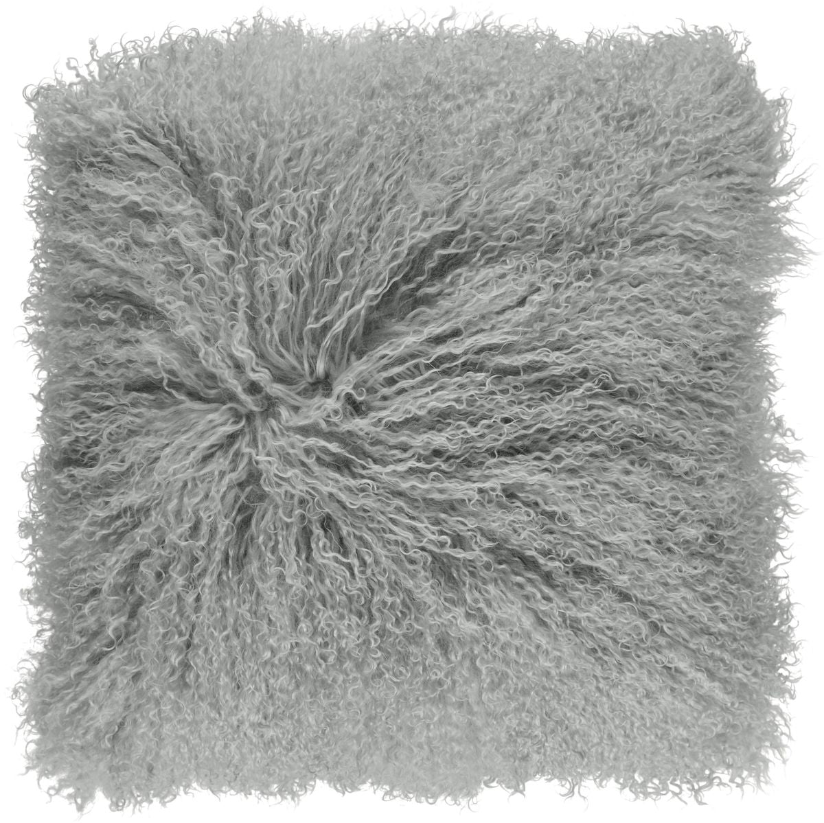 Lammfellkissen Premium | Tibet | Doppelseitig | 40x40 cm 56x56 cm Hellgrau