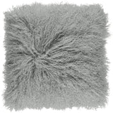 Lammfellkissen Premium | Tibet | Doppelseitig | 40x40 cm 56x56 cm Hellgrau