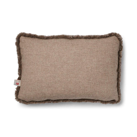 Lammfellkissen | Kurzhaar | Neuseeland | 100% Wolle | 34x52 cm Beige/Taupe