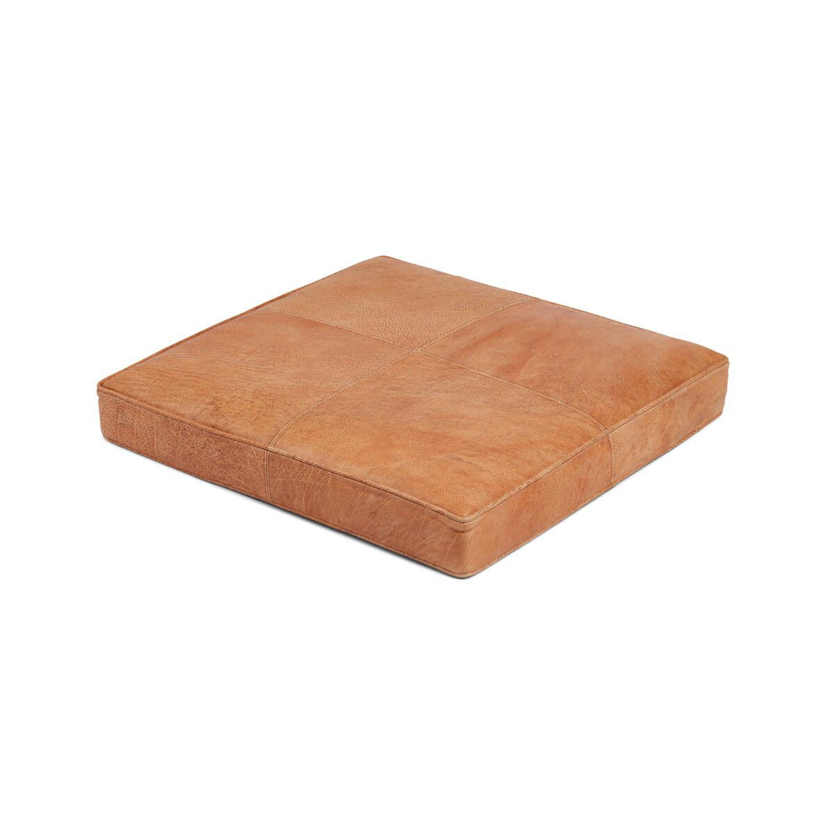 Quadratischer Sitzbezug | Premium Kalbsleder | 50x50x6 cm Sitzkissen | Sheepskinhouse.ch