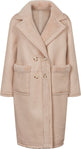 Jill Mantel | Shearling Beige