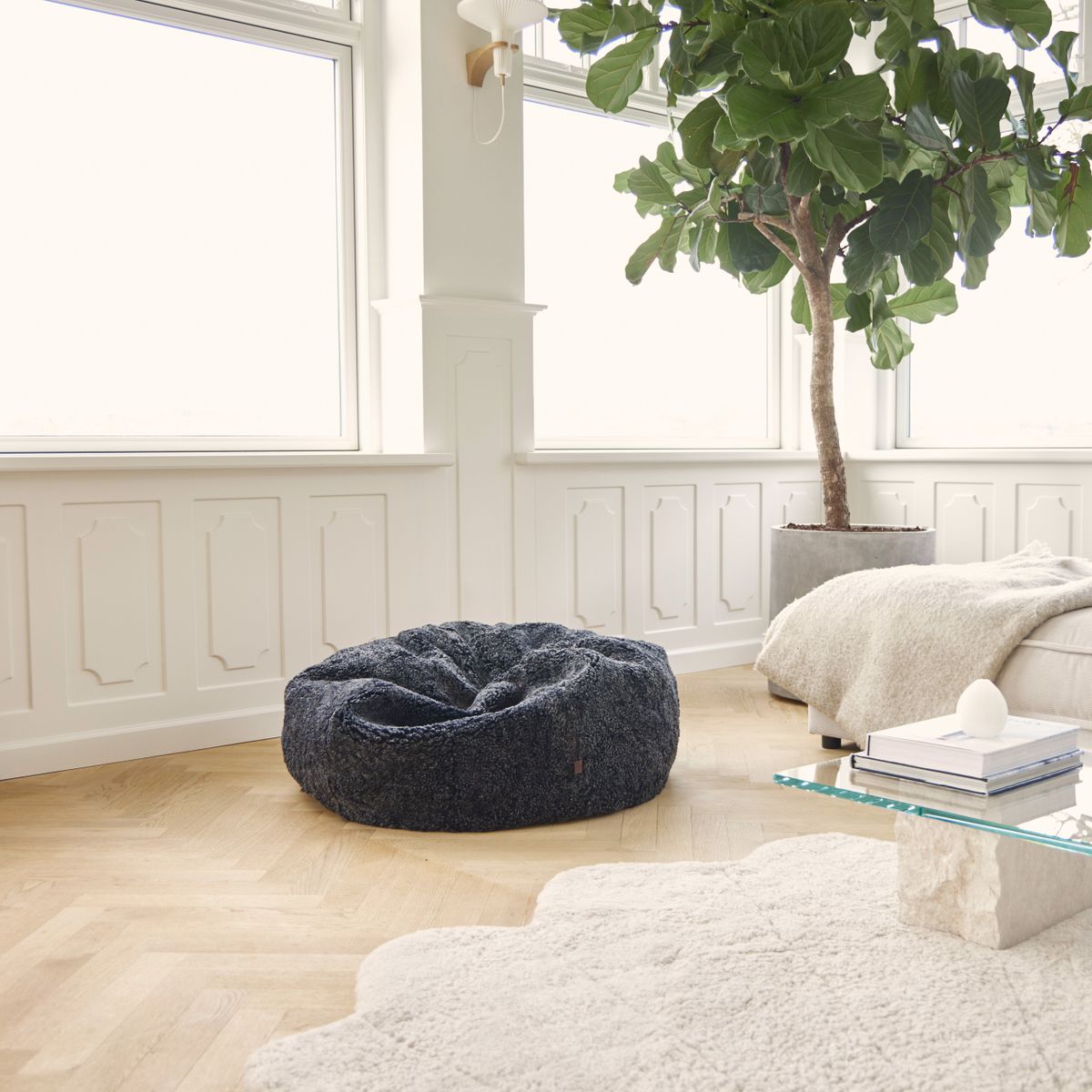 Lammfell Sitzsack | Kurzhaar | Neuseeland | 73x74 cm | 92x93 cm Sitzsäcke | Sheepskinhouse.ch