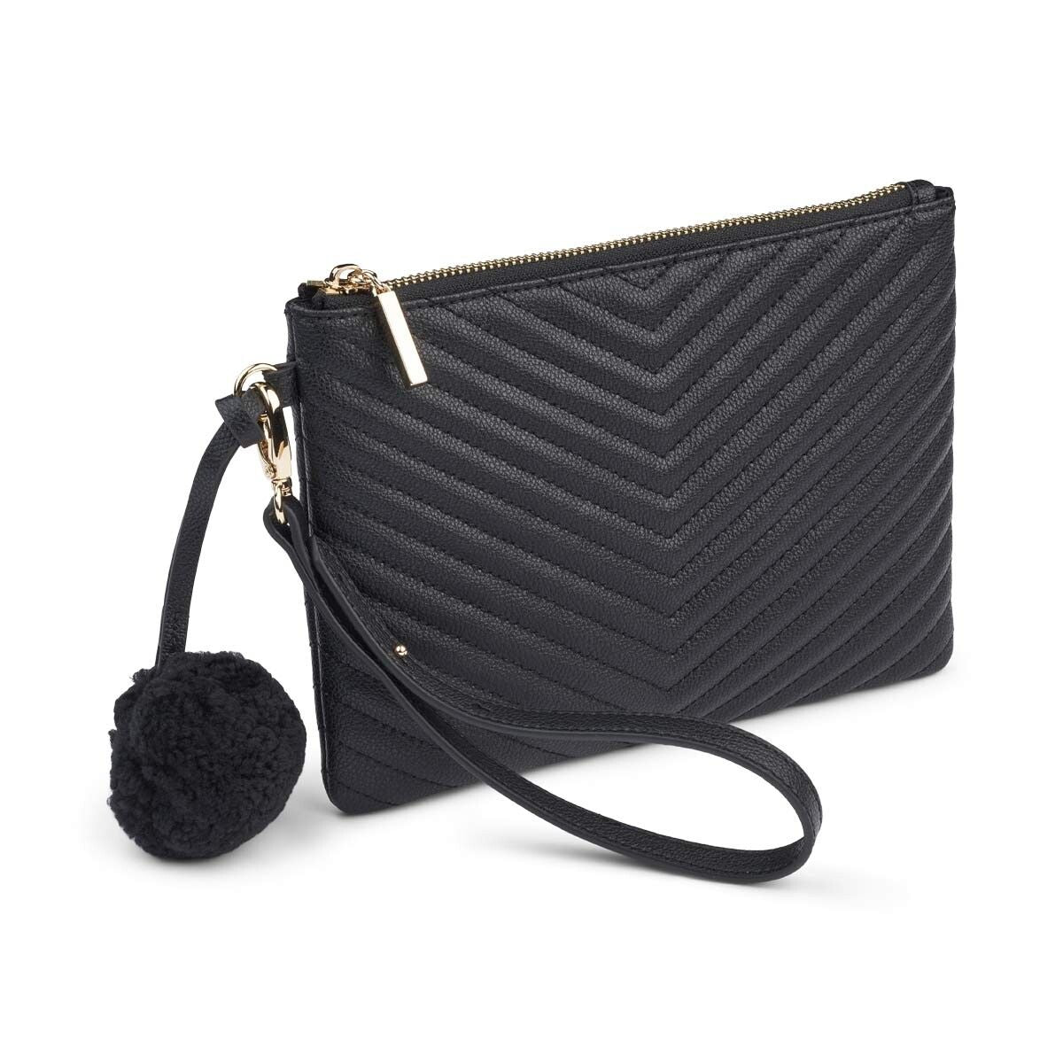 Helene Clutch | Lammleder Schwarz
