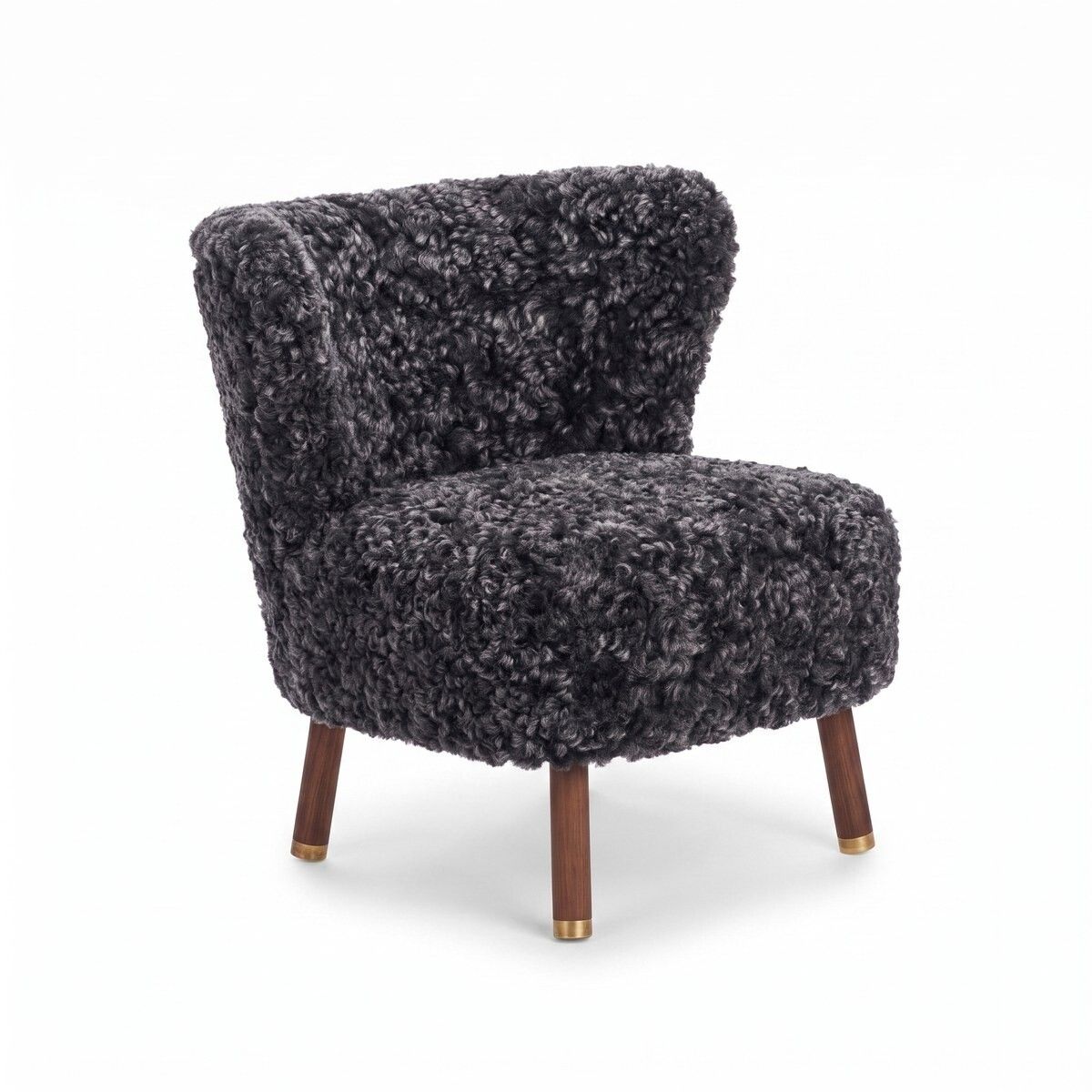 Emil Loungesessel | Premium Lammfell | Kurzhaar Anthrazit