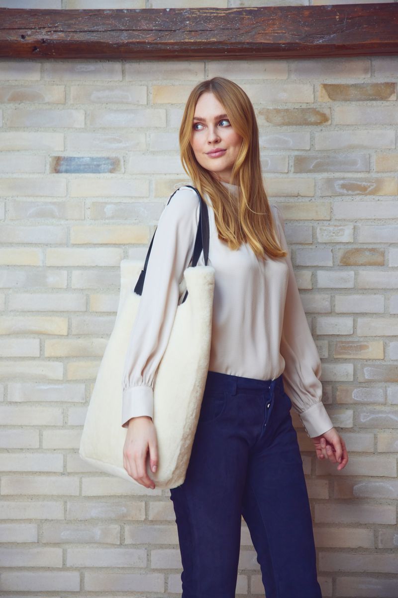 Leonora Shopper | Neuseeland | Lammwolle Taschen | Sheepskinhouse.ch