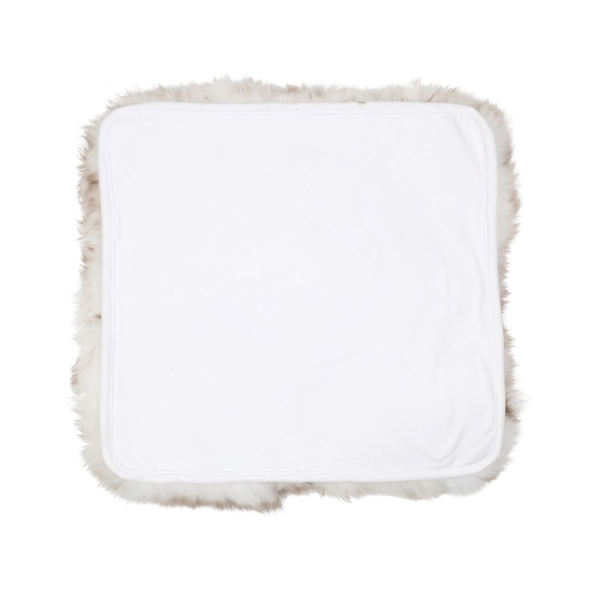 Sitzkissen | Langhaar | Neuseeland | Stoffrückseite | 40x40 cm Wolf-Spitze