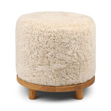 Simon Pouf | Kurzhaar | Neuseeland | D46x52 cm Poufs | Sheepskinhouse.ch