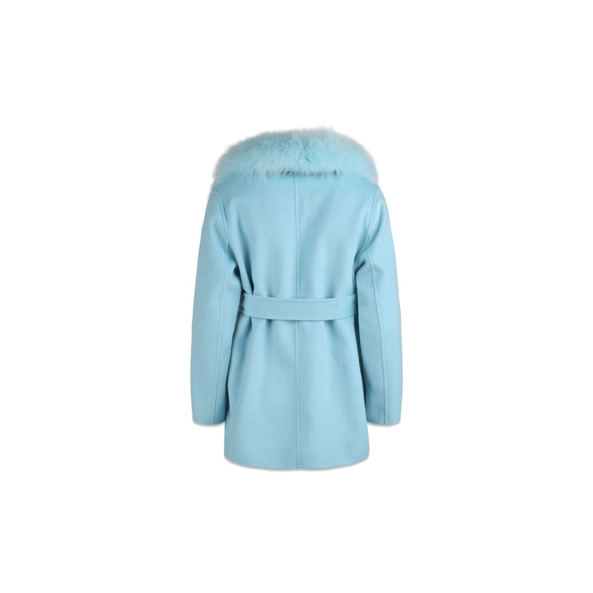 Charlott Mantel | Lammwolle, Fuchs Himmelblau