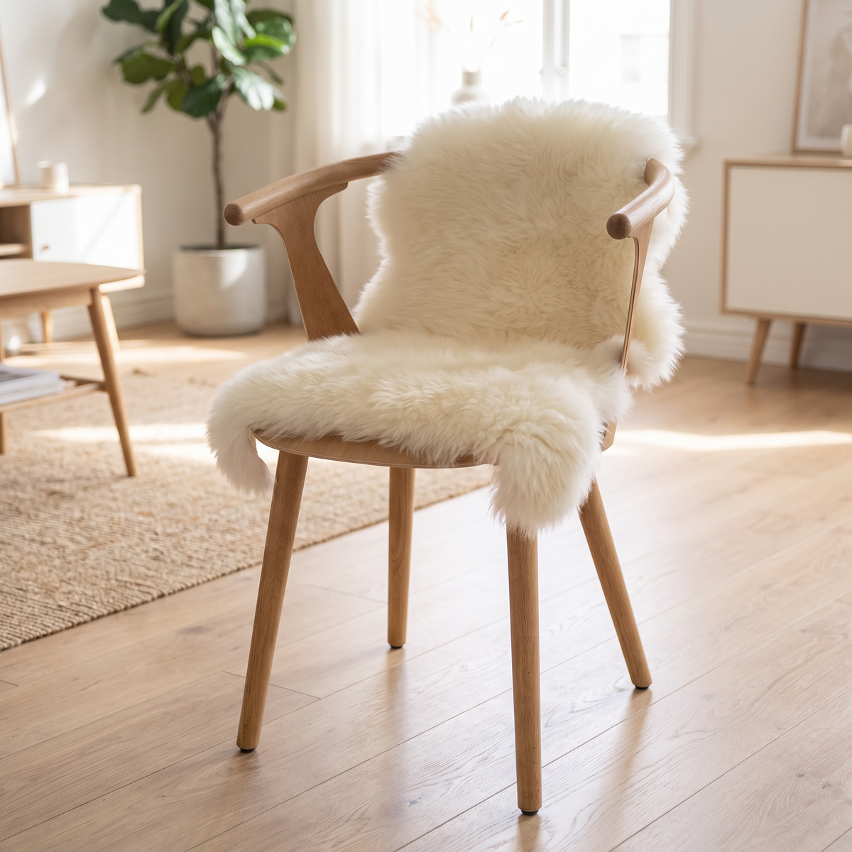 Lammfell | Neuseeland | 70+ cm Weiß