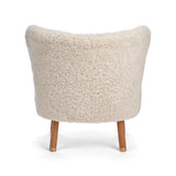 Emil Loungesessel | Premium Lammfell | Kurzhaar Beige