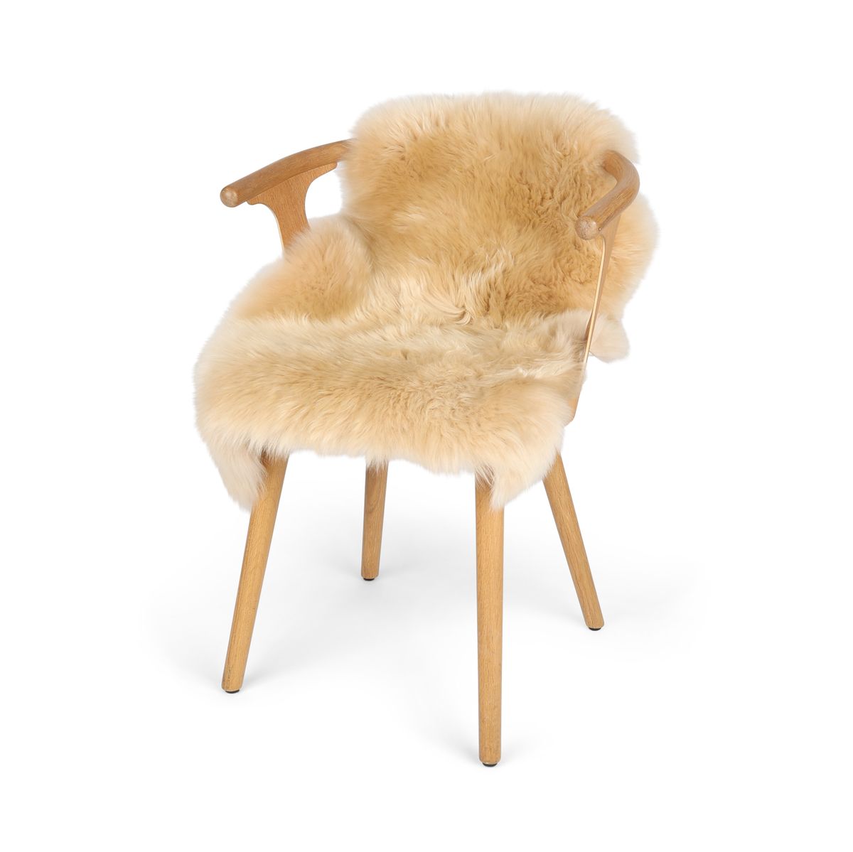 Merino Lammfell | Neuseeland | Ca. 85x60 cm Champagne