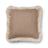 Wollkissen | 100% Wolle | Fellborte | 52x52 cm Beige/Leinen