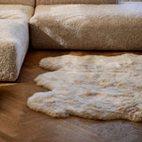 Lammfell Teppich Premium | Langhaar | Neuseeland | 180x162 cm Schwarz