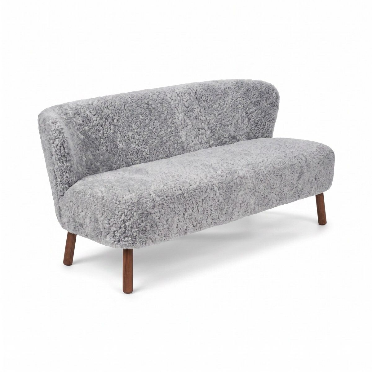 Emanuel Sofa | Zweisitzer | Design Möbel Hellgrau