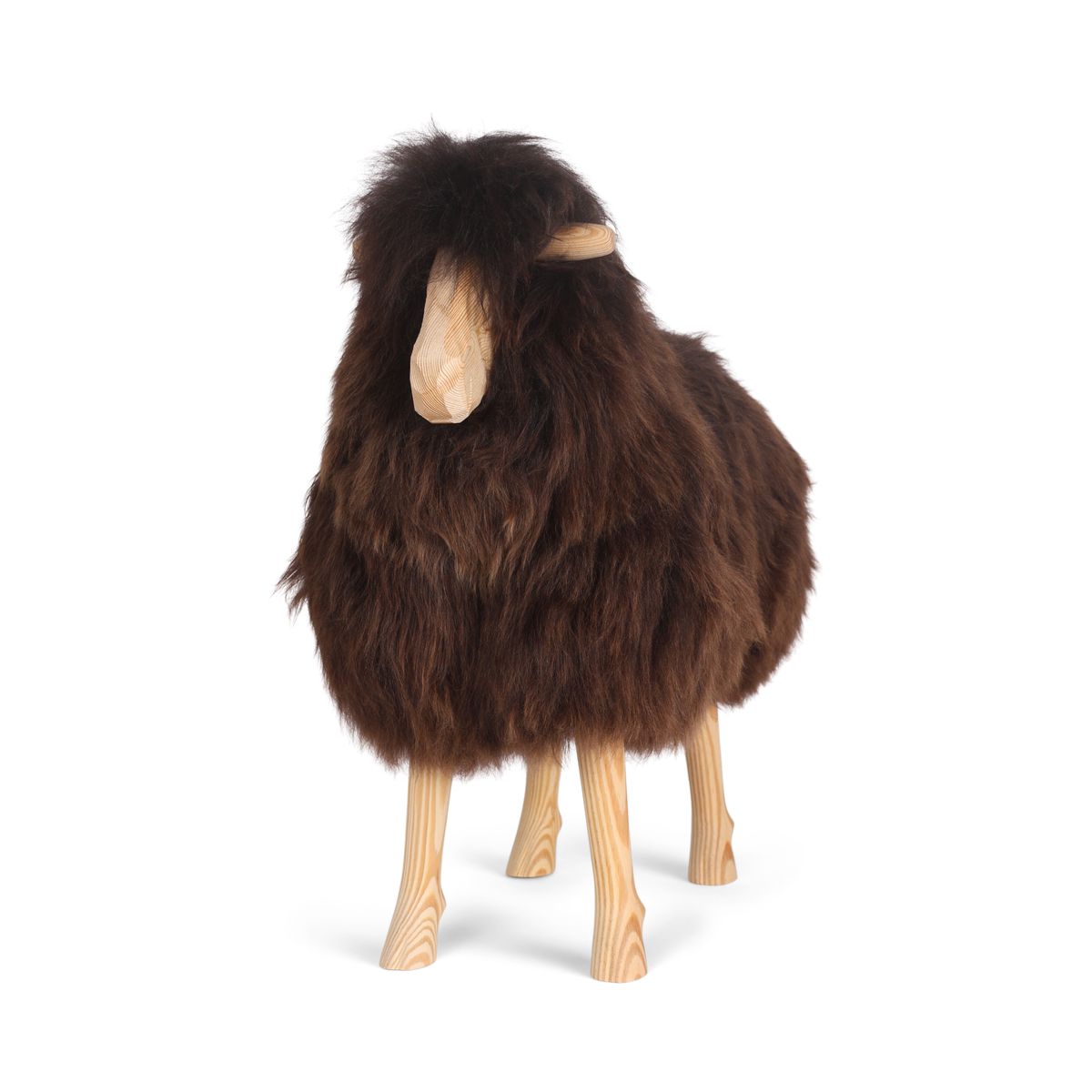 Signature Holzschaf | Klein Schaukelschaf | Sheepskinhouse.ch