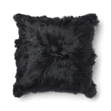 Alpaka Fellkissen | 100% Baby Alpaka Wolle Schwarz