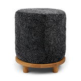 Simon Pouf | Kurzhaar | Neuseeland | D46x52 cm Anthrazit